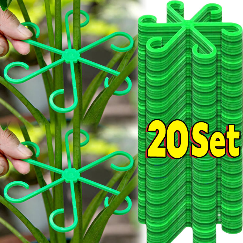 Indoor Herb Garden - ดอกไม้StemสนับสนุนStakesปีนเขาHouseplantขาตั้งกรอบสวนพลาสติกไม่มีStake Trellisในร่มHolder Rack Hoops