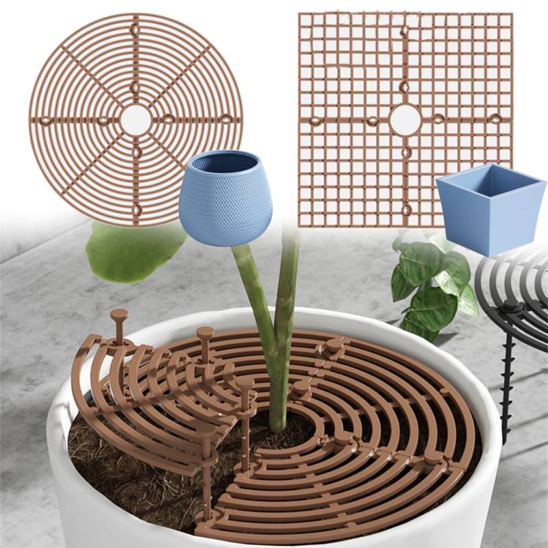Indoor Herb Garden - ฝาครอบกระถางต้นไม้ ตะแกรงป้องกันดินกระเด็น ป้องกันสัตว์ขุด สำหรับสวนในบ้าน ป้องกันแมวและสุนัขขุด ป้องกันต้นไม้
