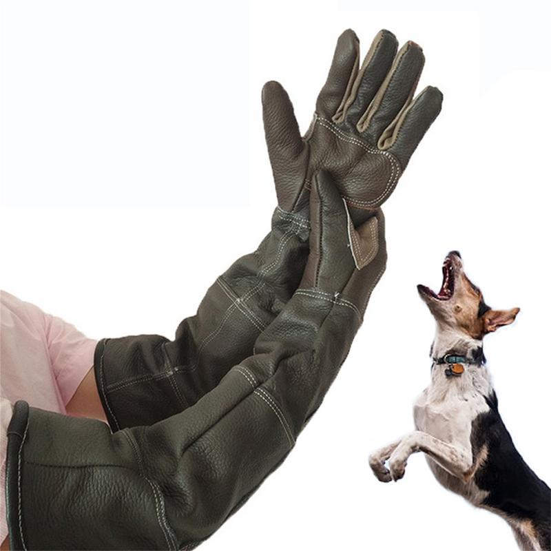 Garden Gloves - ถุงมือหนังวัวป้องกันการกัดป้องกันการกัดถุงมือกันลื่นสำหรับสัตว์เลี้ยงถุงมือทำงานทำสวนให้สุนัขแมวถุงมือฝึกสัตว์เลี้ยง