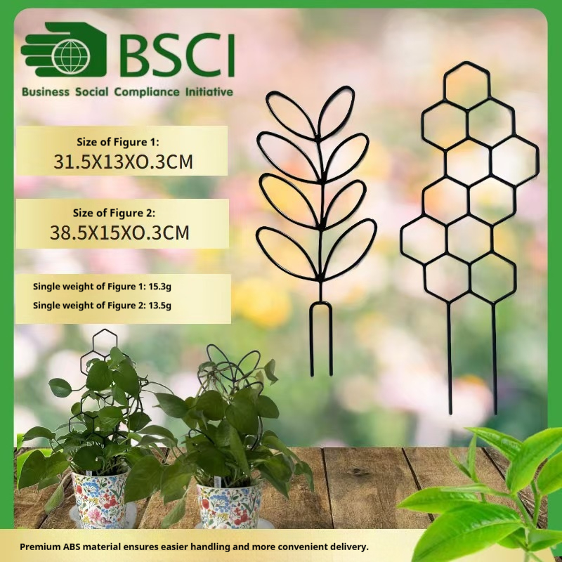 Indoor Herb Garden - โครงตาข่ายปลูกต้นไม้ลายรังผึ้ง 1 ชิ้น, โครงพลาสติกกันสนิมสำหรับไม้เลื้อยและดอกไม้ในกระถาง, โครงปีนป่ายสำหรับสวนในร่มและกลางแจ้ง
