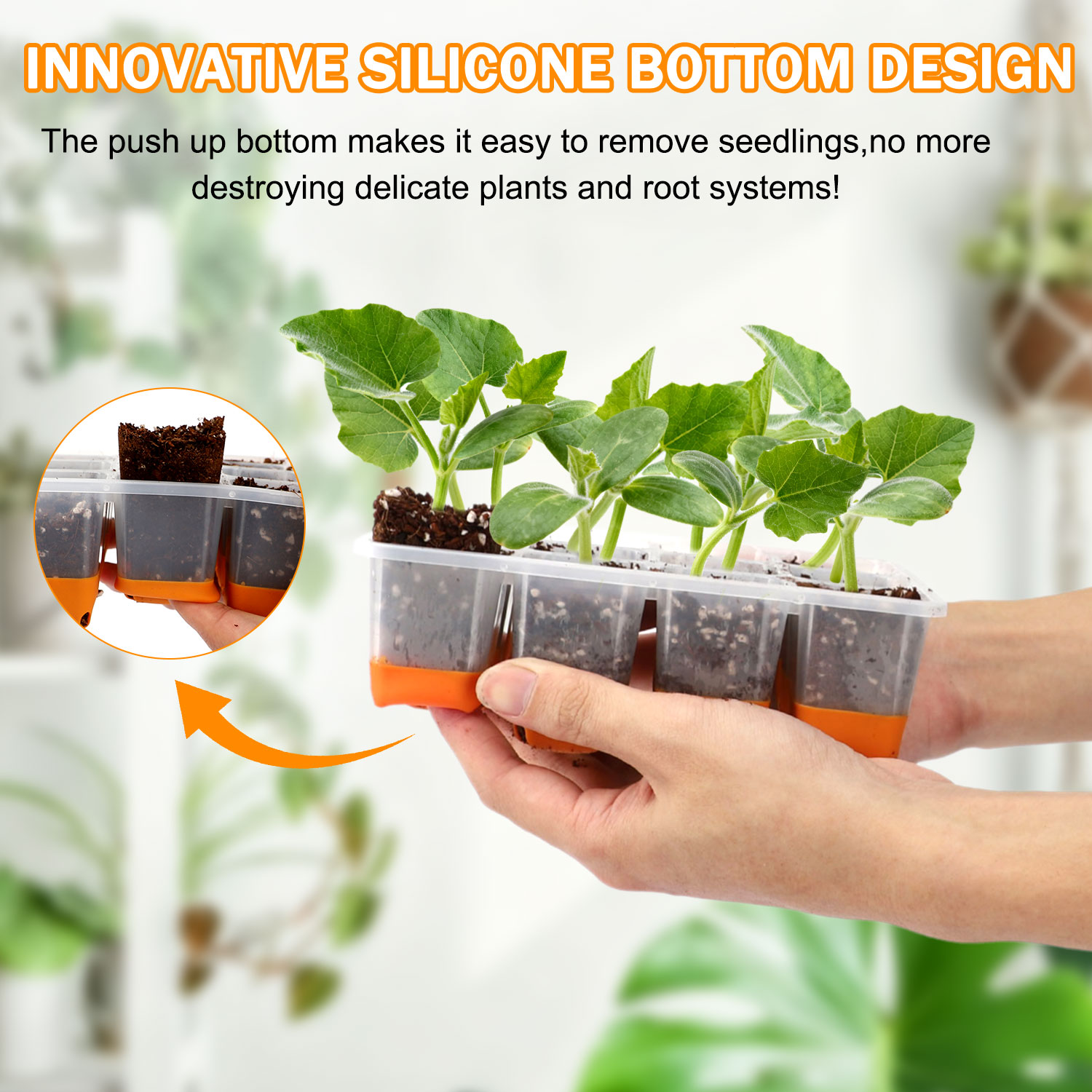ถาดเพาะเมล็ดสีส้ม 5/10 (รวมถาด - Seed Starter Tray บทวิจารณ์และราคา