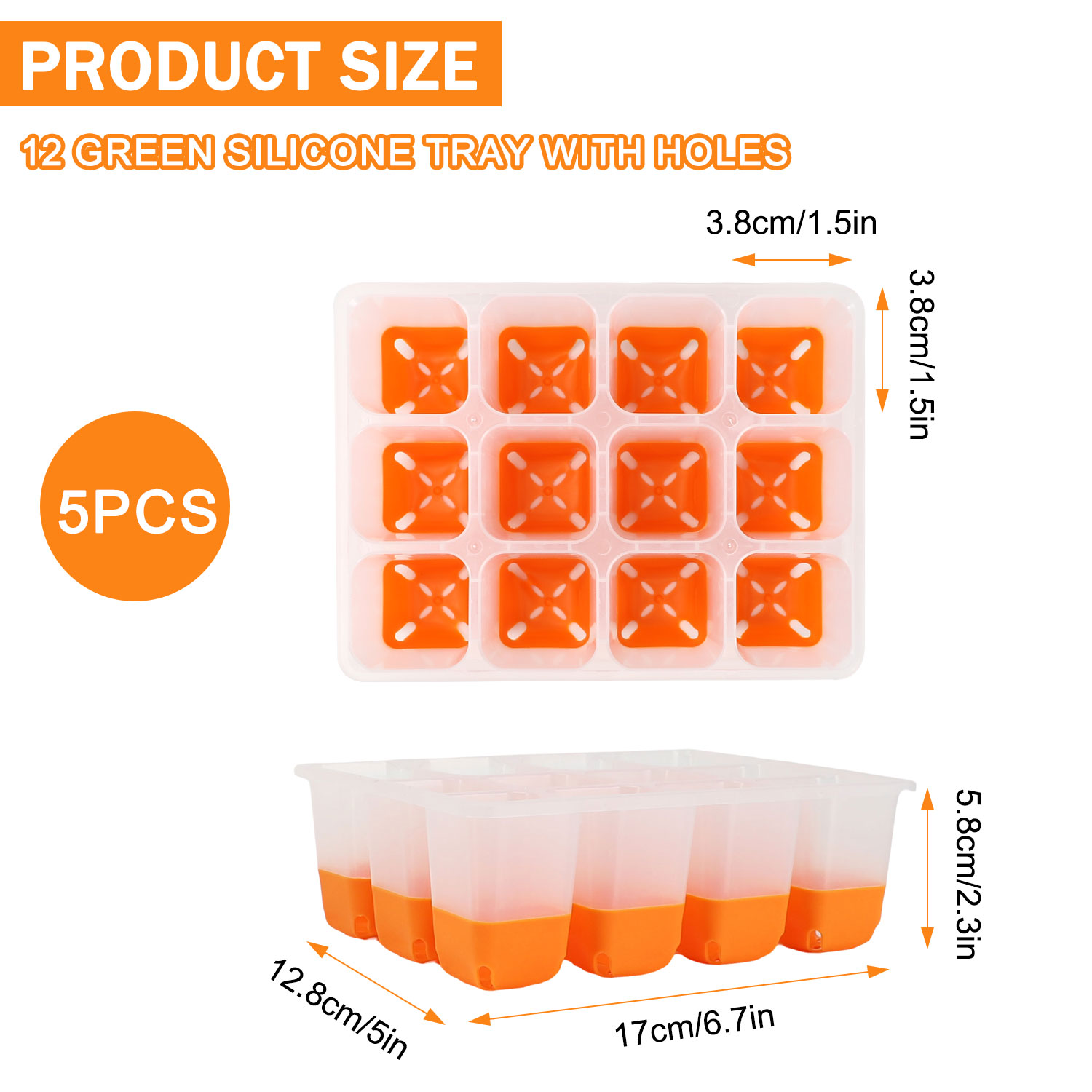 ถาดเพาะเมล็ดสีส้ม 5/10 (รวมถาด - Seed Starter Tray บทวิจารณ์และราคา