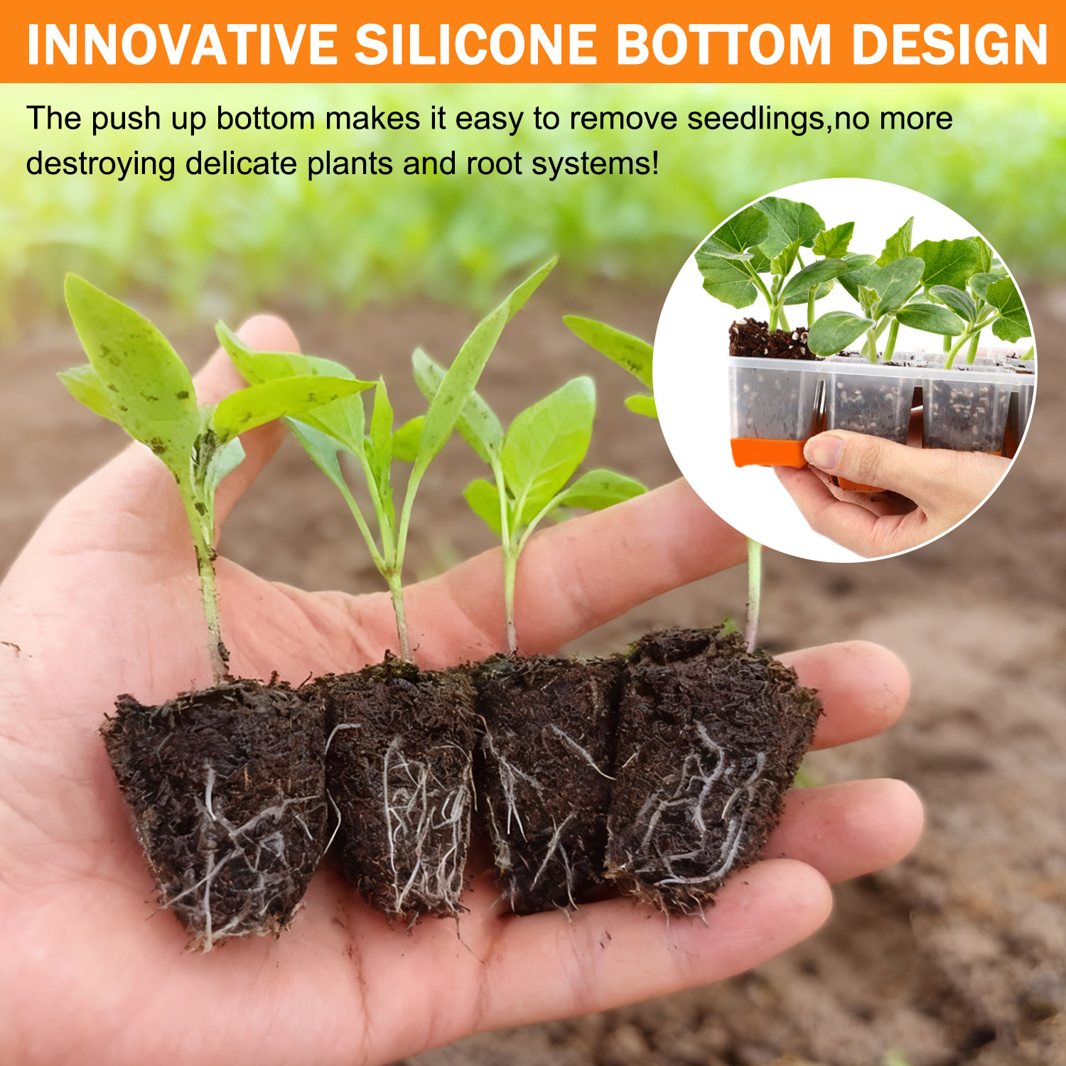 ถาดเพาะเมล็ดสีส้ม 5/10 (รวมถาด - Seed Starter Tray บทวิจารณ์และราคา