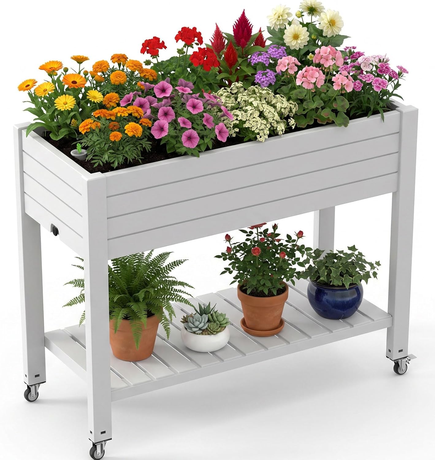 แปลงปลูกผักยกพื้นกลางแจ้ง พร้อ - Raised Garden Bed บทวิจารณ์และราคา