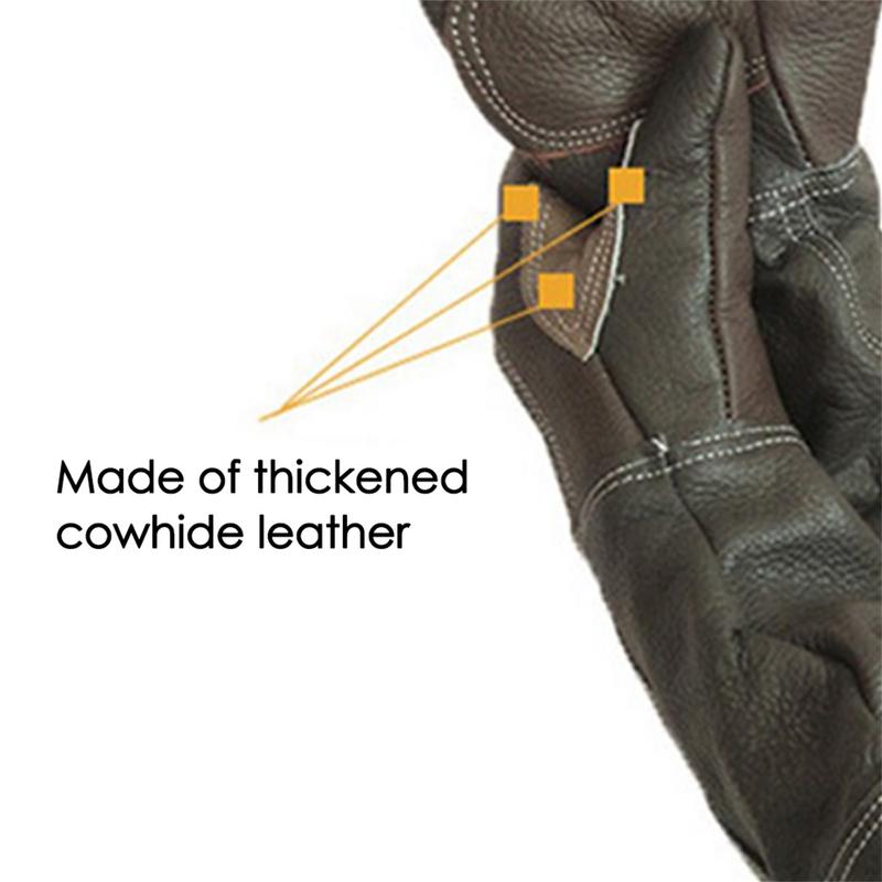ถุงมือหนังวัวป้องกันการกัดป้อง - Garden Gloves บทวิจารณ์และราคา
