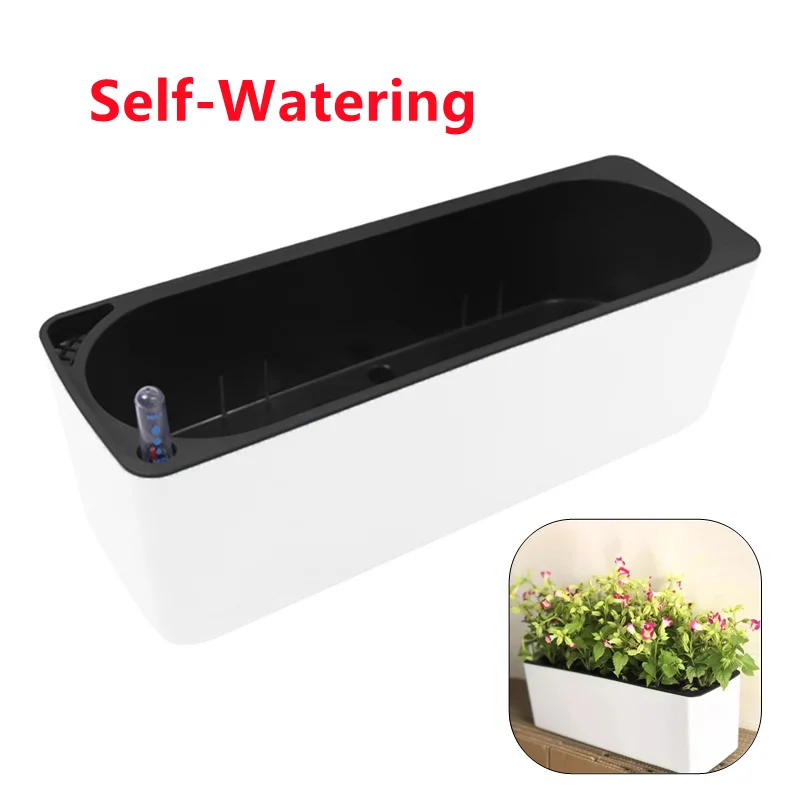 กระถางดอกไม้ทรงสี่เหลี่ยมผืนผ้ - Self Watering Planter บทวิจารณ์และราคา