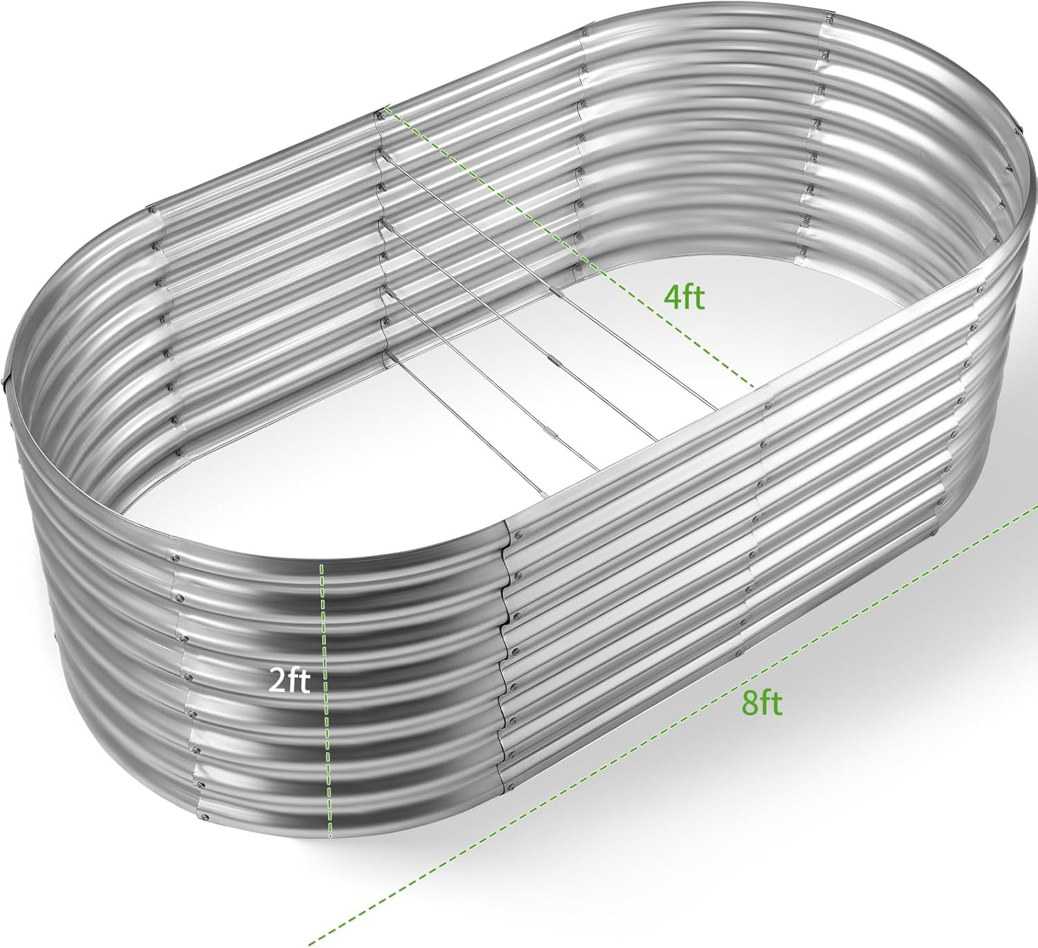 กระบะปลูกผักยกพื้นแบบชุบสังกะส - Raised Garden Bed บทวิจารณ์และราคา