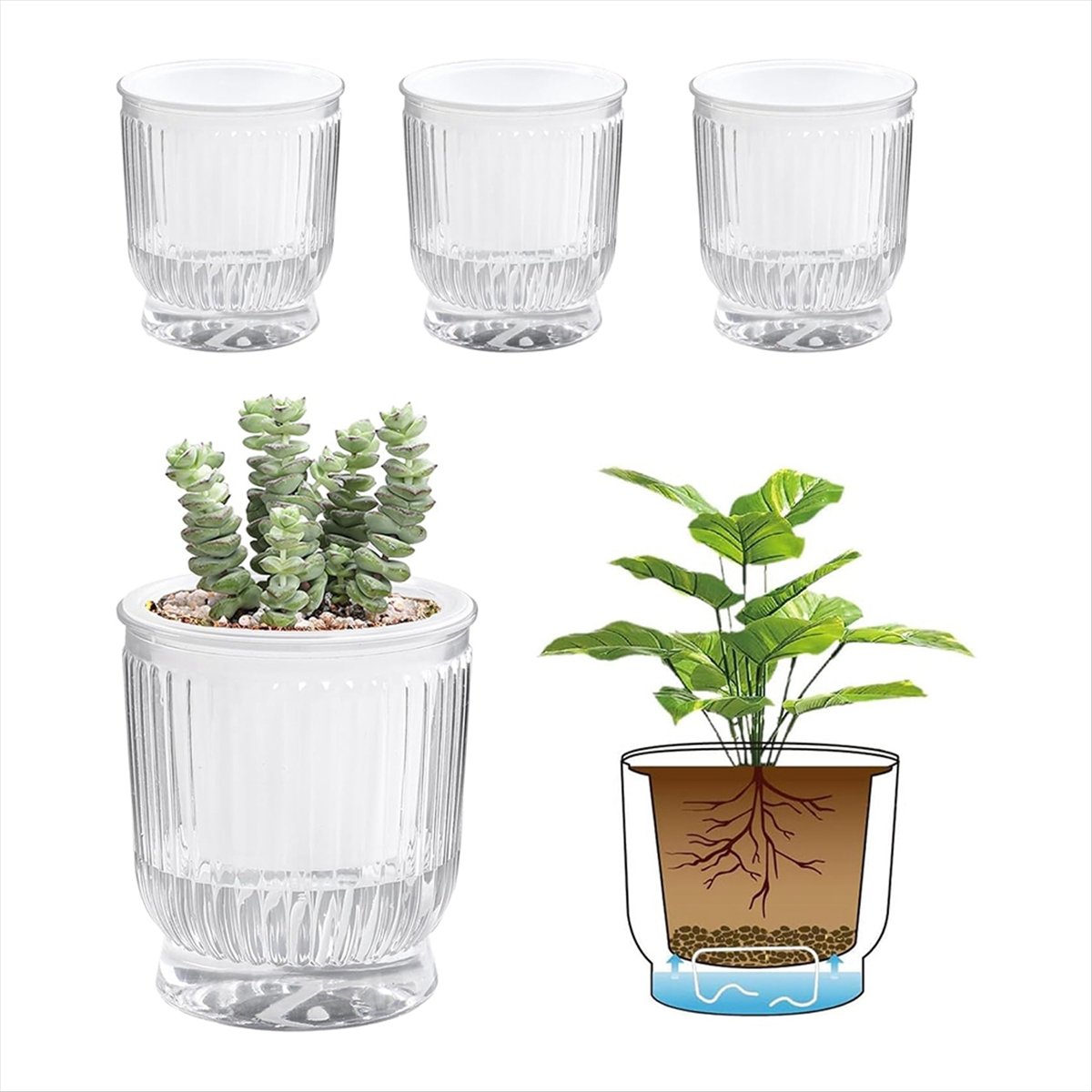 กระถางต้นไม้แบบรดน้ำเองได้, กร - Self Watering Planter บทวิจารณ์และราคา