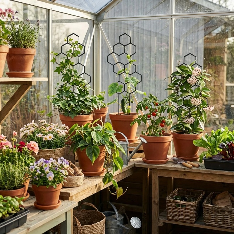 โครงยึดต้นไม้ 2/4 ชิ้น โครงตาข - Indoor Herb Garden บทวิจารณ์และราคา