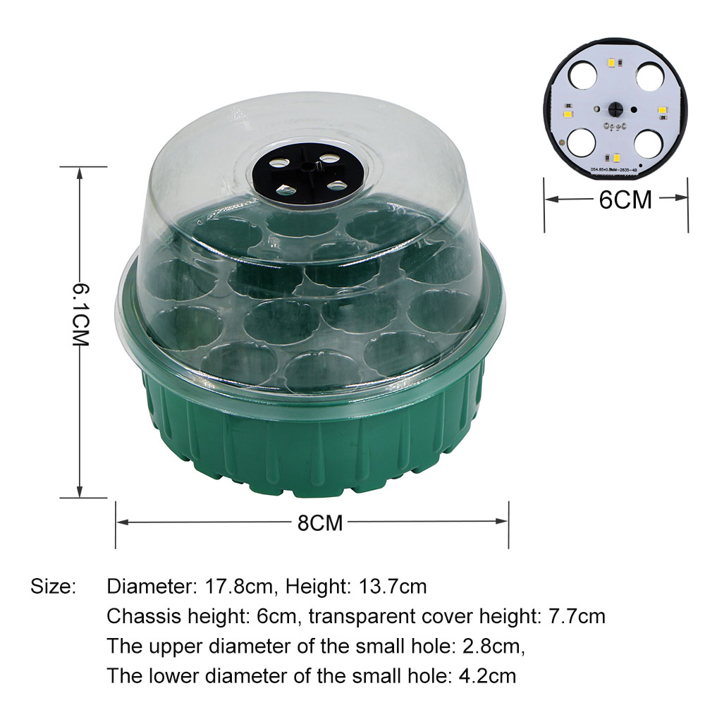 เมล็ด Growth ถาดโปร่งใสเต็มรูป - Seed Starter Tray บทวิจารณ์และราคา