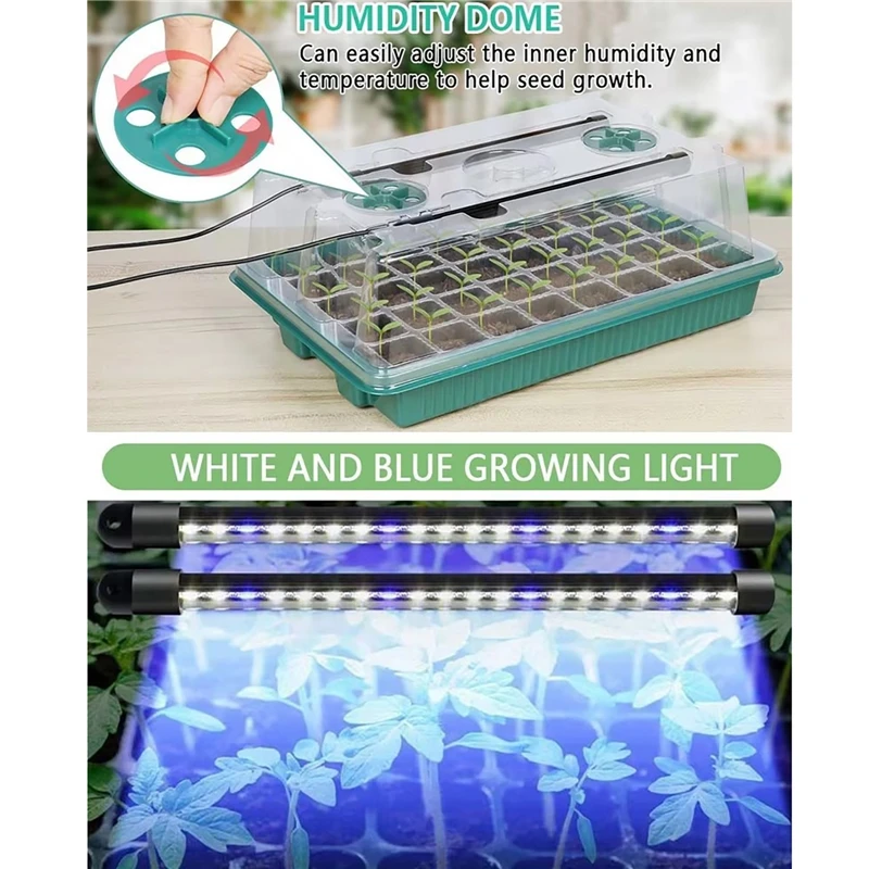 ชุดถาดเพาะเมล็ดพร้อมไฟปลูกต้นไ - Seed Starter Tray บทวิจารณ์และราคา