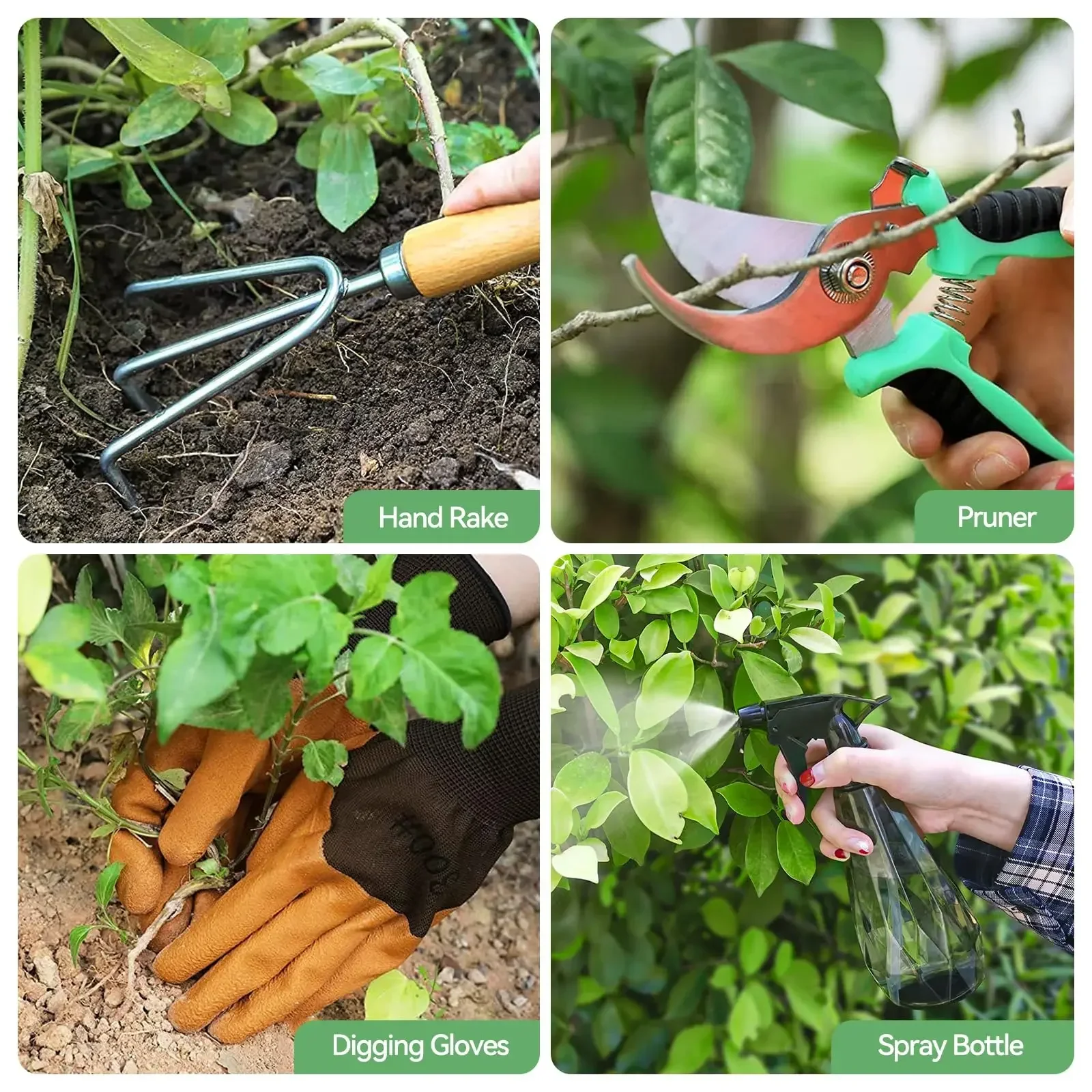 เครื่องมือทําสวน 9 ชิ้น Heavy  - Garden Gloves บทวิจารณ์และราคา