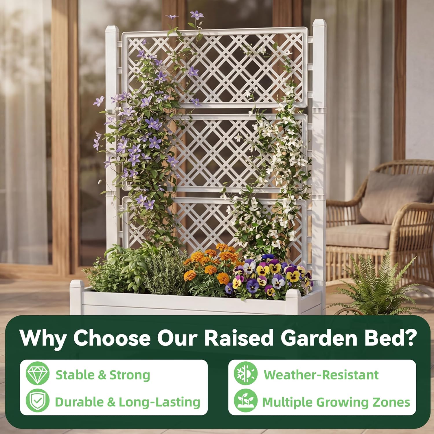 โครงตาข่ายสำหรับแปลงปลูกยกพื้น - Raised Garden Bed บทวิจารณ์และราคา