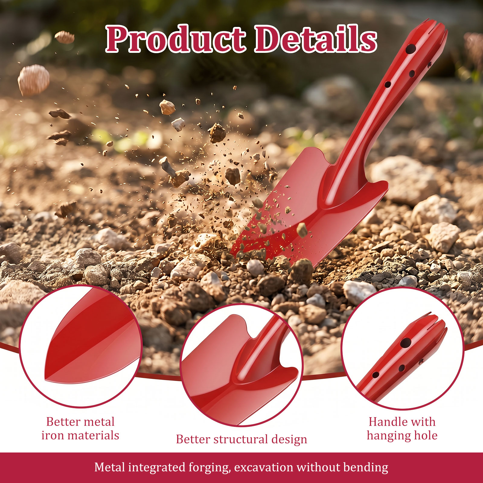 จอบสวนโลหะกันสนิม จอบมือขนาดเล - Trowel Garden Tools บทวิจารณ์และราคา