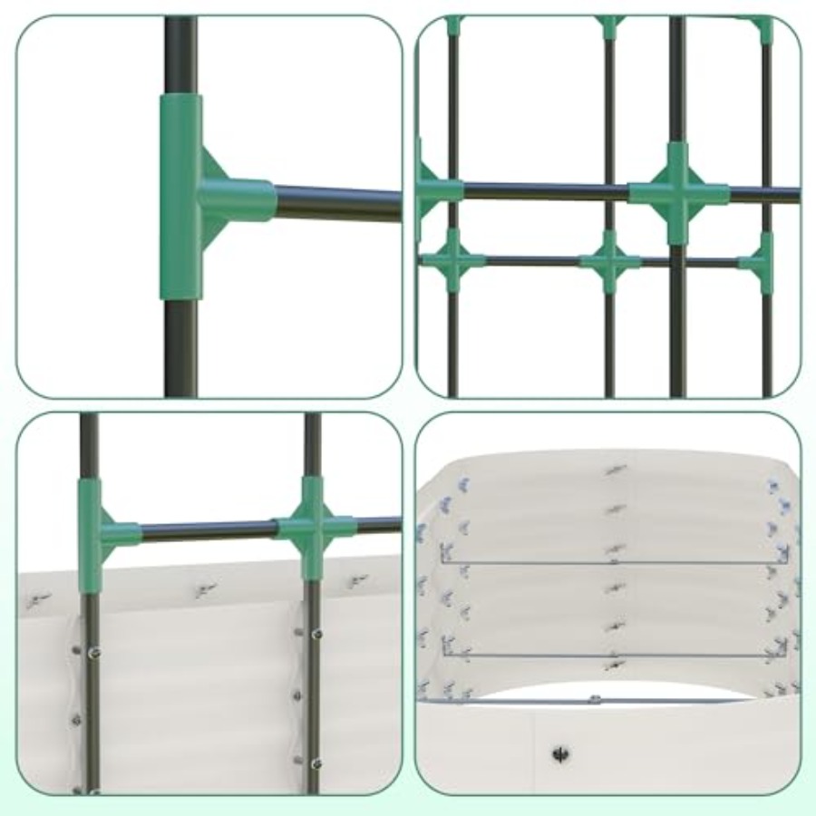 แปลงปลูกผักยกพื้นชุบสังกะสีขนา - Raised Garden Bed บทวิจารณ์และราคา