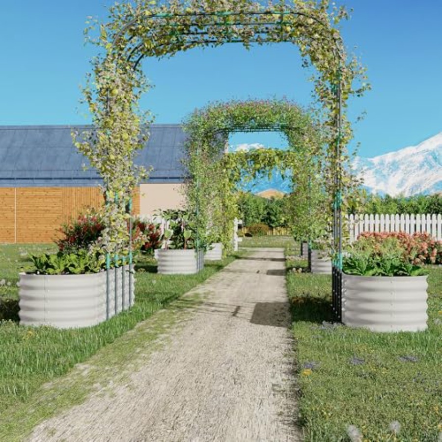 แปลงปลูกผักยกพื้นชุบสังกะสีขนา - Raised Garden Bed บทวิจารณ์และราคา