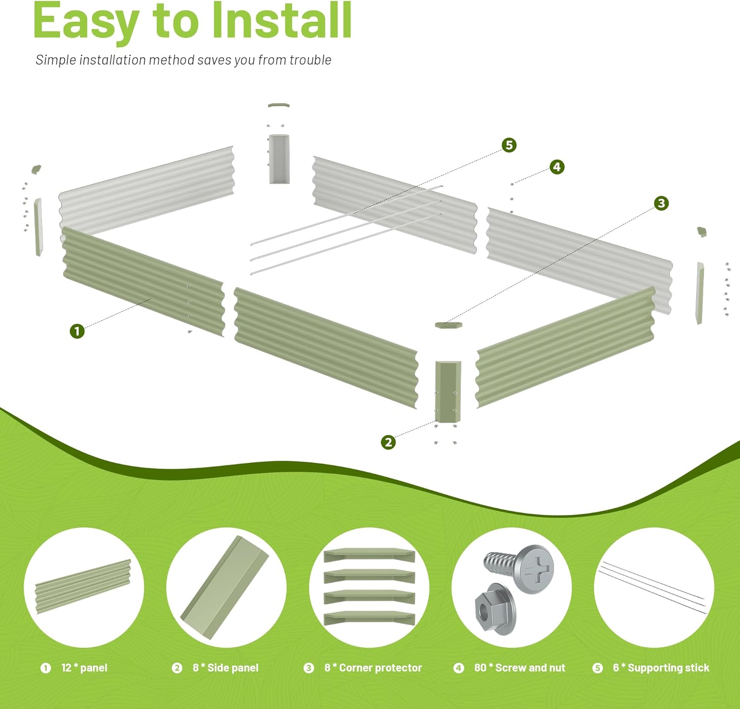 แปลงปลูกผักกลางแจ้งแบบยกพื้น ท - Raised Garden Bed บทวิจารณ์และราคา