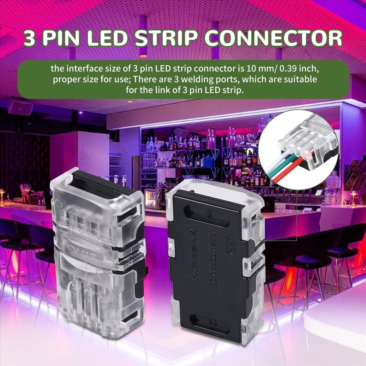ขั้วต่อสายไฟ LED แบบปรับได้ 3  - Grow Light Led บทวิจารณ์และราคา